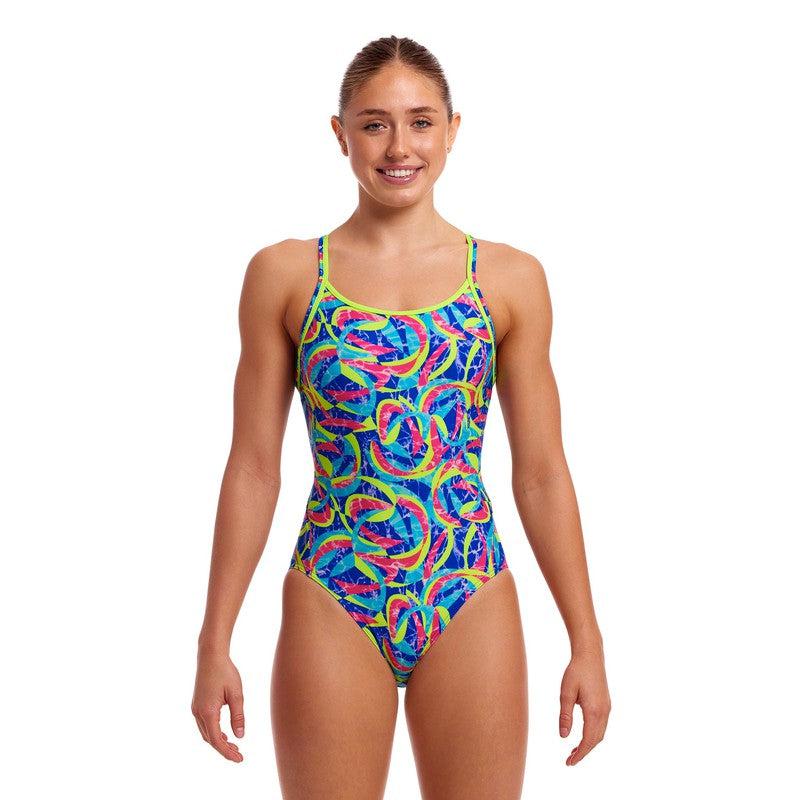 Funkita Ladies Diamond Back One Piece | Choppy Waters-Swimwear-Funkita-6-Choppy Waters-Ashlee Grace Activewear & Swimwear Online