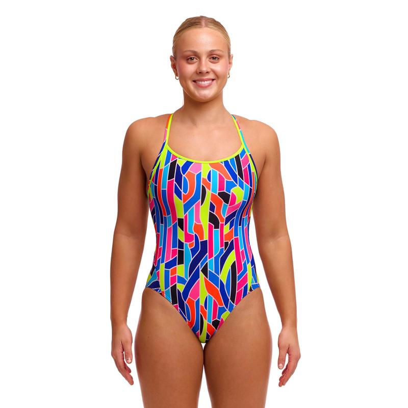 Funkita Ladies Diamond Back One Piece | Fault Lines-Swimwear-Funkita-6-Fault Lines-Ashlee Grace Activewear & Swimwear Online