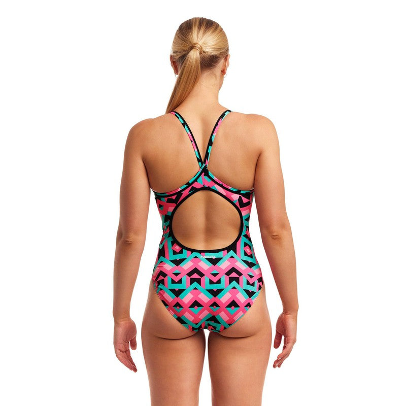 Funkita Ladies Diamond Back One Piece | Square Stare-Swimwear-Funkita-6-Square Stare-Ashlee Grace Activewear & Swimwear Online