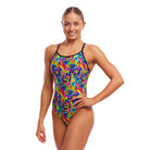 Funkita Ladies Diamond Secure One Piece | Colour Funk-Swimwear-Funkita-6-Colour Funk-Ashlee Grace Activewear & Swimwear Online