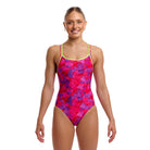 Funkita Ladies Diamond Secure One Piece | Try Pink-Swimwear-Funkita-6-Try Pink-Ashlee Grace Activewear & Swimwear Online