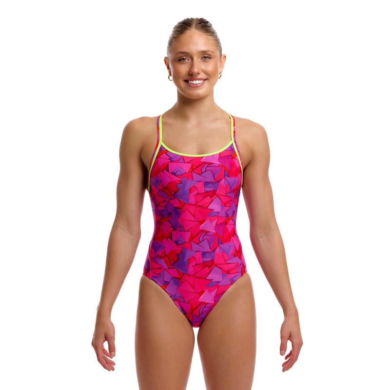 Funkita Ladies Diamond Secure One Piece | Try Pink-Swimwear-Funkita-6-Try Pink-Ashlee Grace Activewear & Swimwear Online