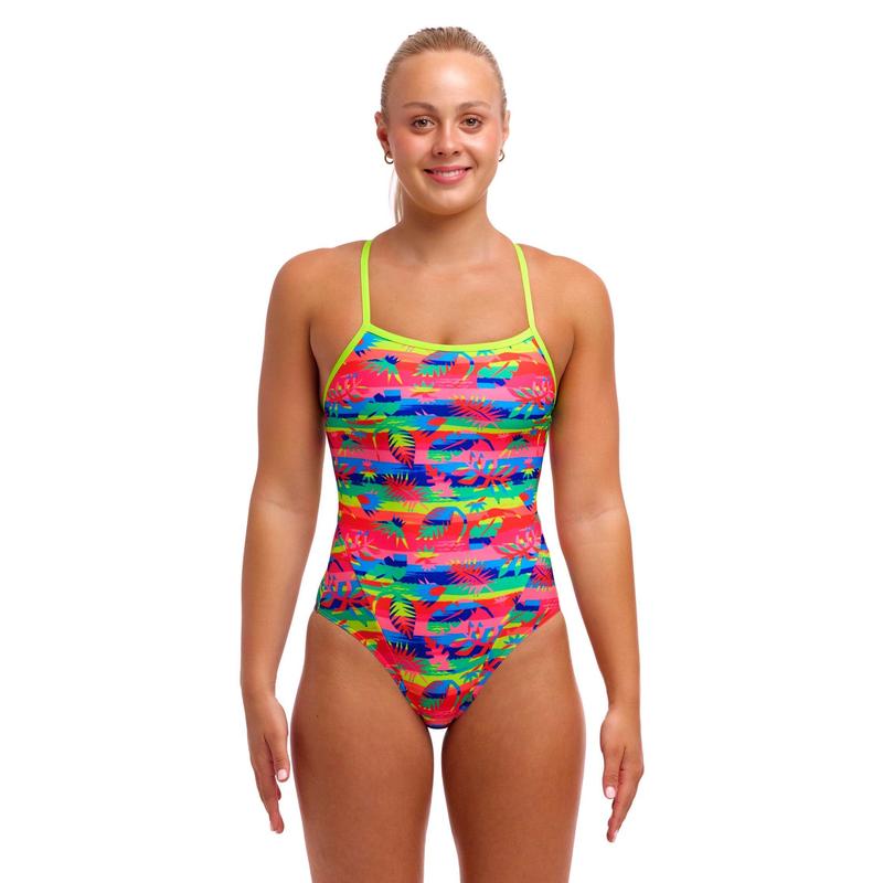 Funkita Ladies Single Strap One Piece | Free Foliage-Swimwear-Funkita-6-Free Foliage-Ashlee Grace Activewear & Swimwear Online
