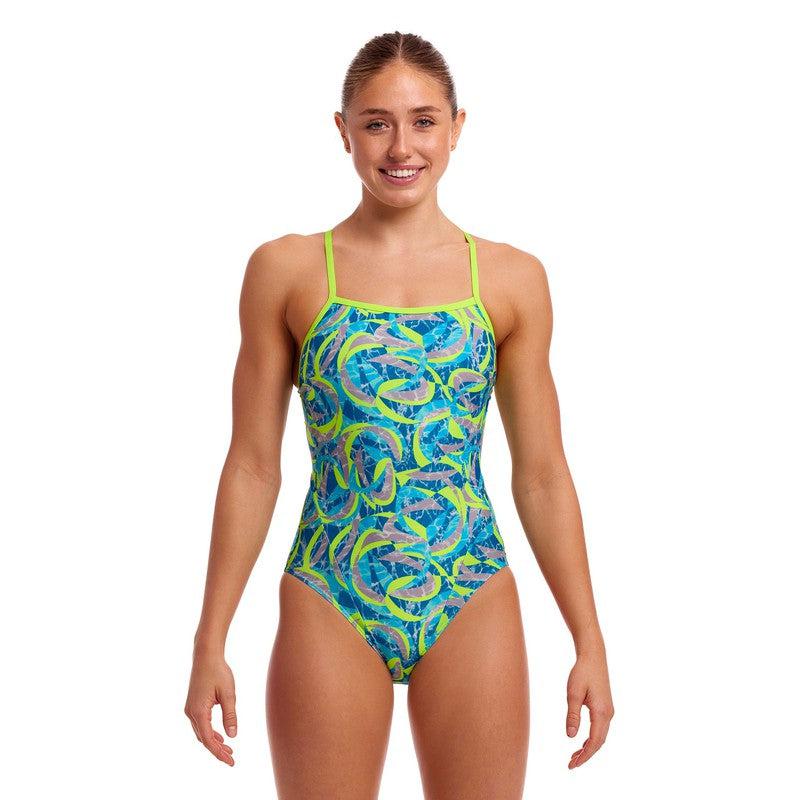 Funkita Ladies Single Strap One Piece | Ice Slicer-Swimwear-Funkita-6-Ice Slicer-Ashlee Grace Activewear & Swimwear Online