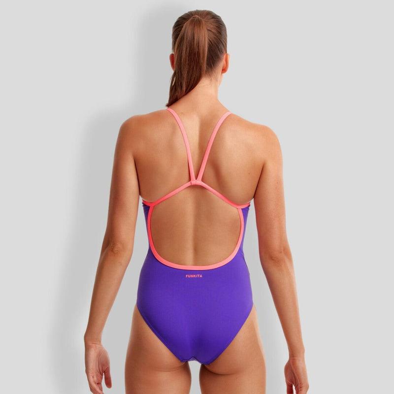 Funkita Ladies Single Strap One Piece | Purple Punch-Swimwear-Funkita-6-Purple Punch-Ashlee Grace Activewear & Swimwear Online