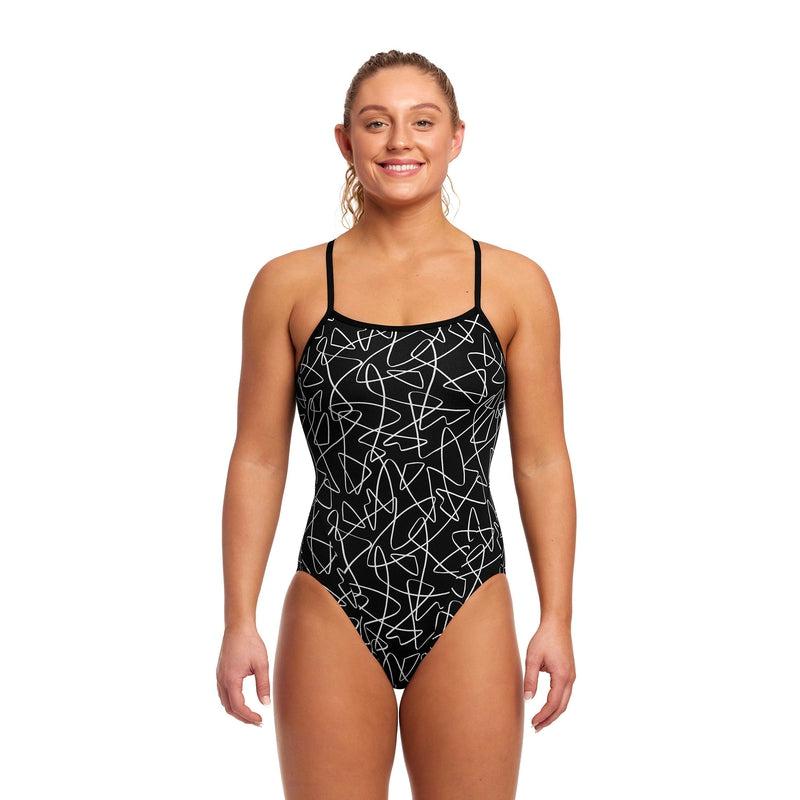 Funkita Ladies Single Strap One Piece | Texta Mess-Swimwear-Funkita-8-Texta Mess-Ashlee Grace Activewear & Swimwear Online