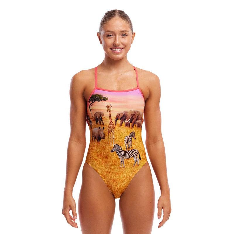 Funkita Ladies Strapped In One Piece | Circle of Life-Swimwear-Funkita-8-Circle of Life-Ashlee Grace Activewear & Swimwear Online