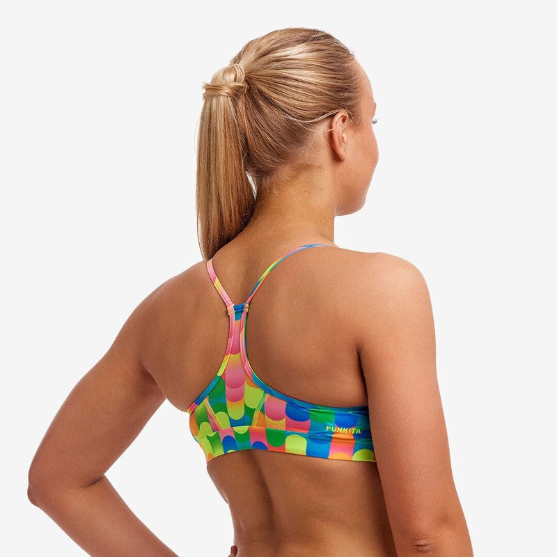 Funkita Ladies Swim Crop Top | Blocked Dotty-Swimwear-Funkita-8-Blocked Dotty-Ashlee Grace Activewear & Swimwear Online