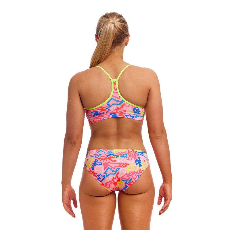 Funkita Ladies Swim Crop Top | Rock Star-Swimwear-Funkita-8-Rock Star-Ashlee Grace Activewear & Swimwear Online