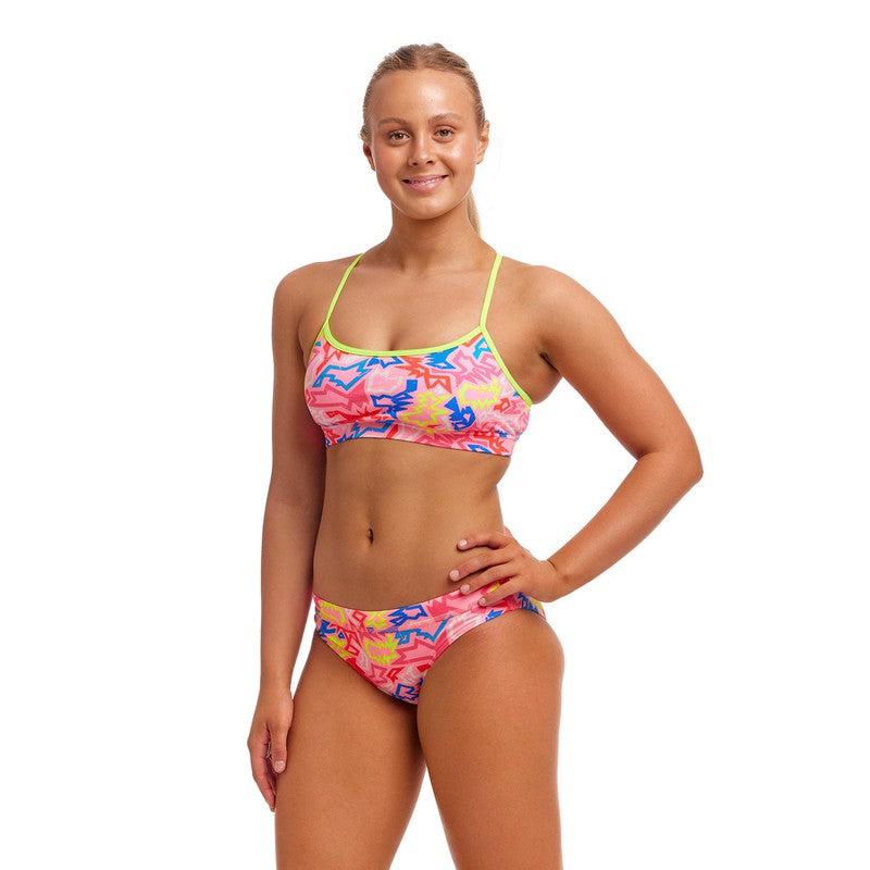 Funkita Ladies Swim Crop Top | Rock Star-Swimwear-Funkita-8-Rock Star-Ashlee Grace Activewear & Swimwear Online