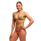 Funkita Ladies Tri Top | Pinky Piney-Swimwear-Funkita-8-Pinky Piney-Ashlee Grace Activewear & Swimwear Online