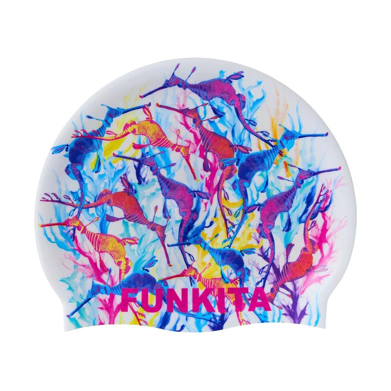 Funkita Silicone Swim Cap | Dreamy Weedy-Swim Caps-Funkita-ONE SIZE-Dreamy Weedy-Ashlee Grace Activewear & Swimwear Online