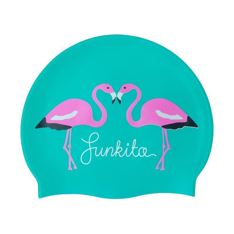 Funkita Silicone Swim Cap | Go Flamingo-Swim Caps-Funkita-ONE SIZE-Go Flamingo-Ashlee Grace Activewear & Swimwear Online