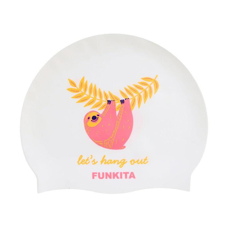 Funkita Silicone Swim Cap | Let's Hang Out-Swim Caps-Funkita-ONE SIZE-Let's Hang Out-Ashlee Grace Activewear & Swimwear Online