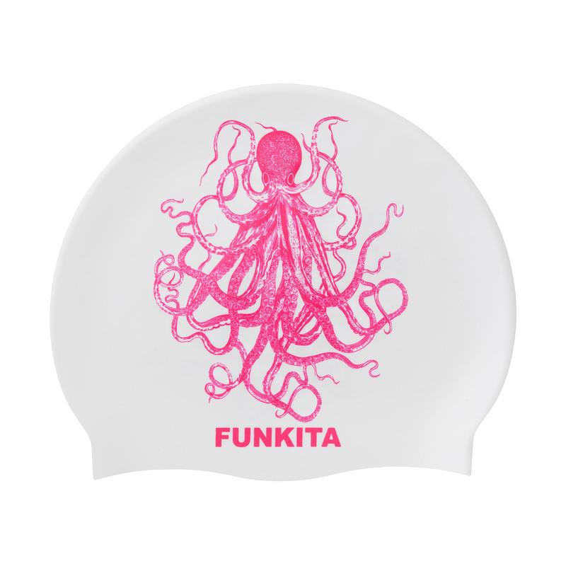 Funkita Silicone Swim Cap | Octomus Pink-Swim Caps-Funkita-ONE SIZE-Octomus Pink-Ashlee Grace Activewear & Swimwear Online