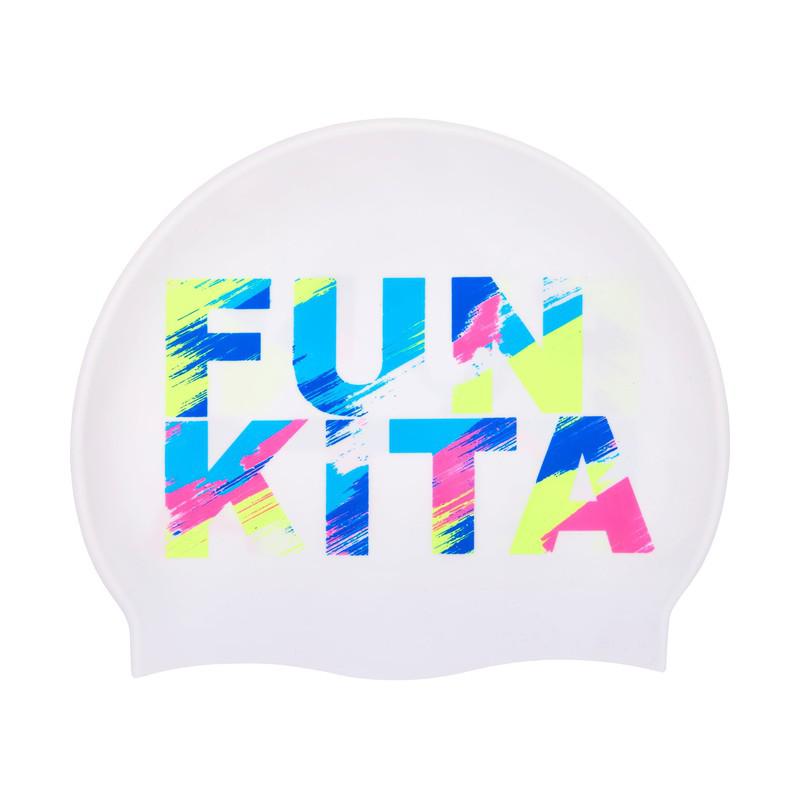 Funkita Silicone Swim Cap | Streaky Strokes-Swim Caps-Funkita-ONE SIZE-Streaky Strokes-Ashlee Grace Activewear & Swimwear Online