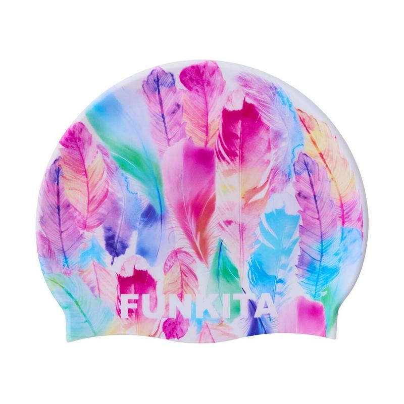 Funkita Silicone Swim Cap | Tickle Pink-Swim Caps-Funkita-ONE SIZE-Tickle Pink-Ashlee Grace Activewear & Swimwear Online