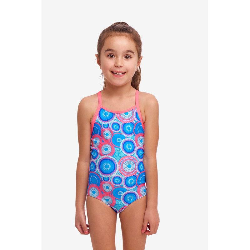 Funkita Toddler Girls Printed One Piece | Bundjalung Blue-Swimwear-Funkita-3-Bundjalung Blue-Ashlee Grace Activewear & Swimwear Online