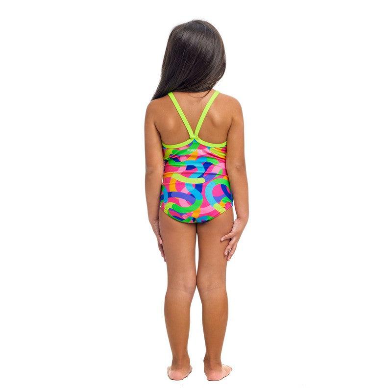 Funkita Toddler Girls Printed One Piece | Curly Wurly-Swimwear-Funkita-3-Curly Wurly-Ashlee Grace Activewear & Swimwear Online