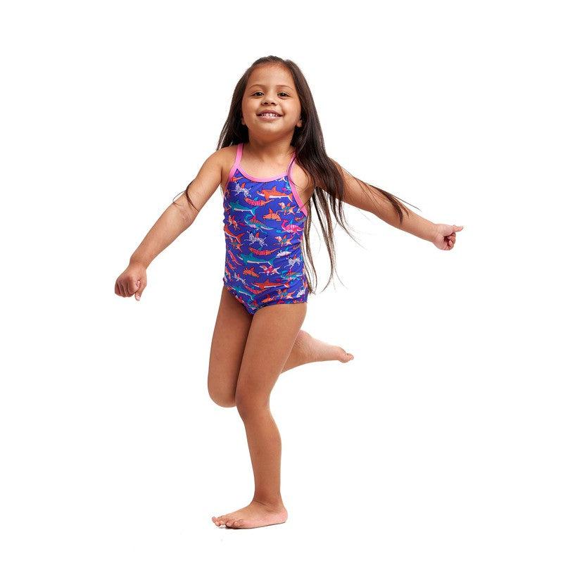 Funkita Toddler Girls Printed One Piece | Doggie Paddle-Swimwear-Funkita-3-Doggie Paddle-Ashlee Grace Activewear & Swimwear Online