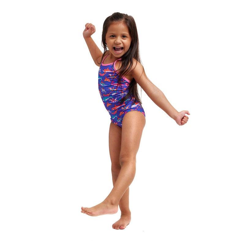 Funkita Toddler Girls Printed One Piece | Doggie Paddle-Swimwear-Funkita-3-Doggie Paddle-Ashlee Grace Activewear & Swimwear Online