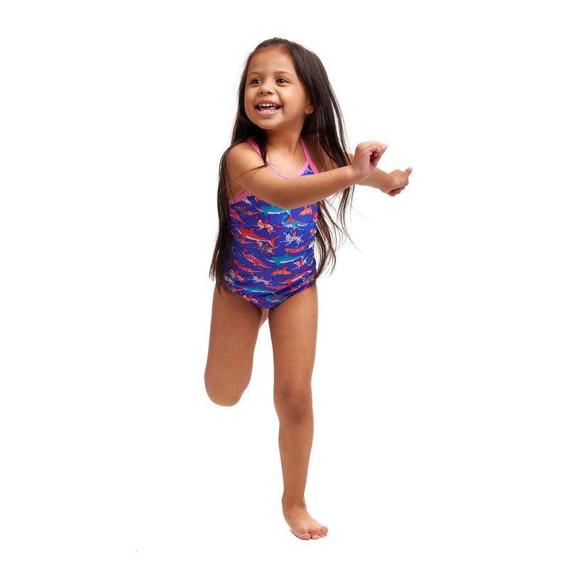 Funkita Toddler Girls Printed One Piece | Doggie Paddle-Swimwear-Funkita-3-Doggie Paddle-Ashlee Grace Activewear & Swimwear Online