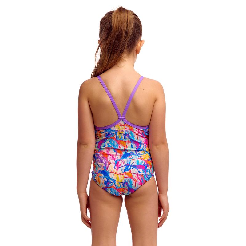 Funkita Toddler Girls Printed One Piece | Dreamy Weedy-Swimwear-Funkita-4-Dreamy Weedy-Ashlee Grace Activewear & Swimwear Online