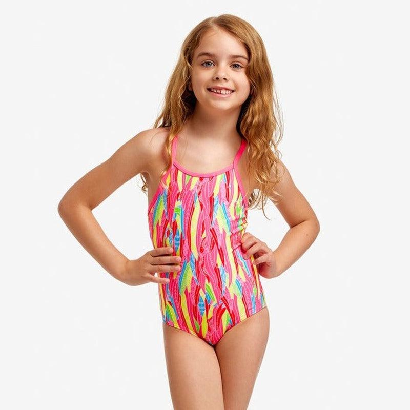 Funkita Toddler Girls Printed One Piece | Feather Flock-Swimwear-Funkita-2-Feather Flock-Ashlee Grace Activewear & Swimwear Online