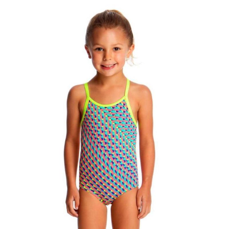 Funkita Toddler Girls Printed One Piece | Glitter Girl-Swimwear-Funkita-2-Glitter Girl-Ashlee Grace Activewear & Swimwear Online