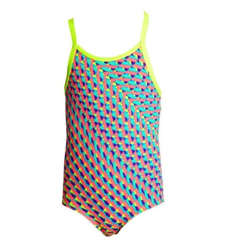 Funkita Toddler Girls Printed One Piece | Glitter Girl-Swimwear-Funkita-2-Glitter Girl-Ashlee Grace Activewear & Swimwear Online