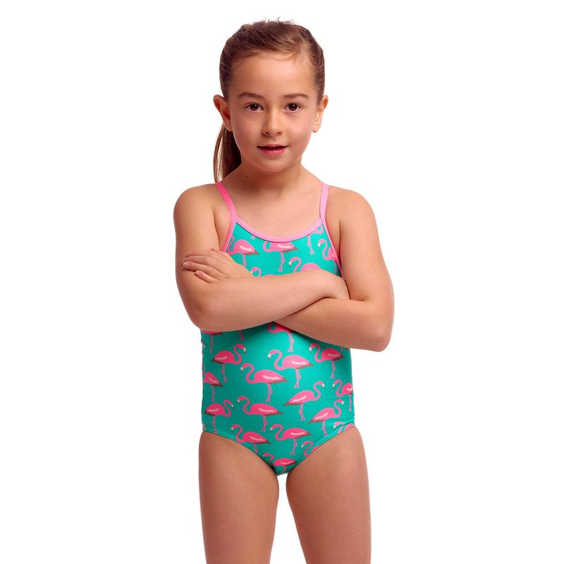 Funkita Toddler Girls Printed One Piece |Go Flamingo!-Swimwear-Funkita-2-Go Flamingo!-Ashlee Grace Activewear & Swimwear Online