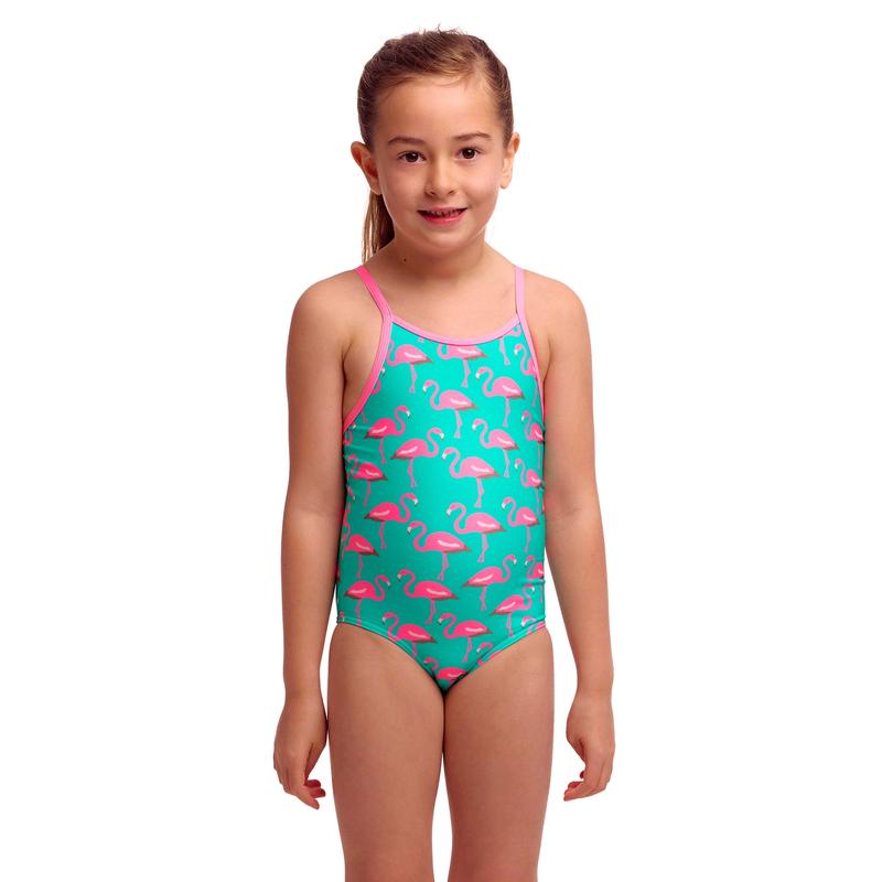 Funkita Toddler Girls Printed One Piece |Go Flamingo!-Swimwear-Funkita-2-Go Flamingo!-Ashlee Grace Activewear & Swimwear Online