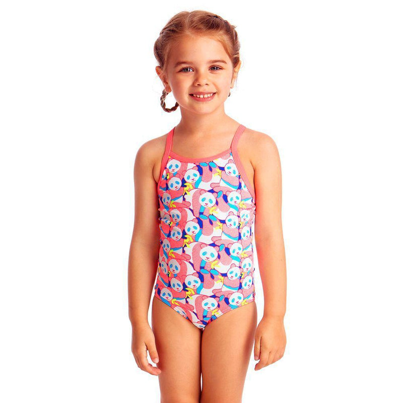 Funkita Toddler Girls Printed One Piece | Painted Pink-Swimwear-Funkita-2-Painted Pink-Ashlee Grace Activewear & Swimwear Online