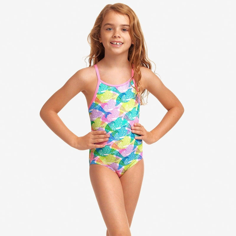 Funkita Toddler Girls Printed One Piece | Pastel Porpie-Swimwear-Funkita-2-Pastel Porpie-Ashlee Grace Activewear & Swimwear Online