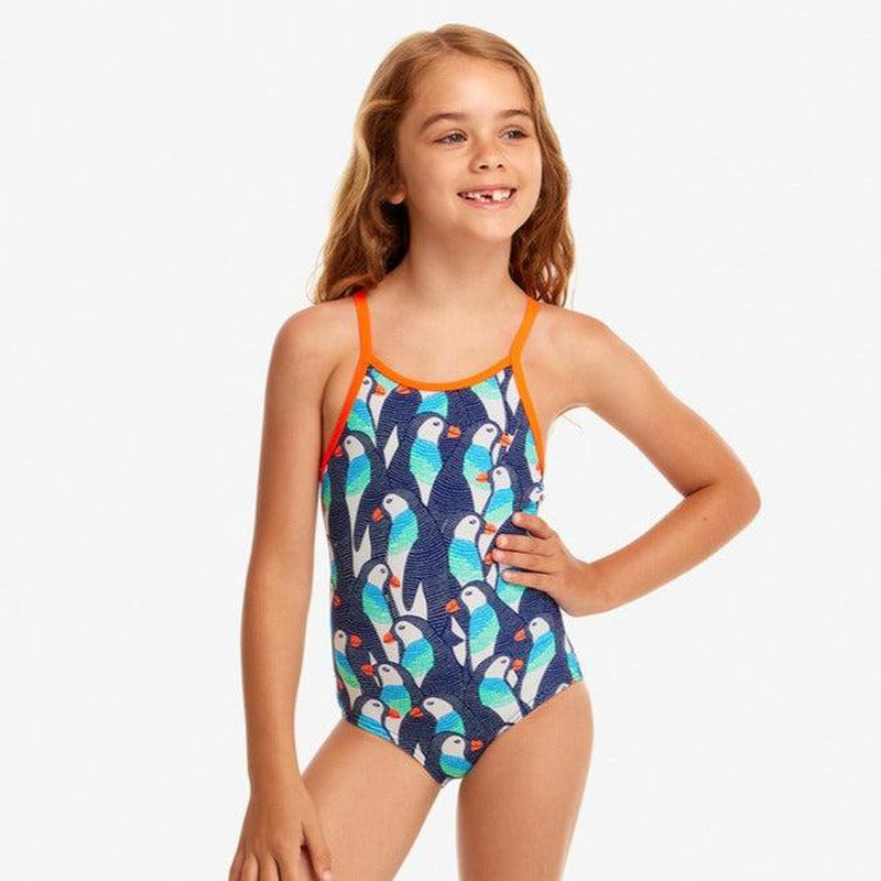 Funkita Toddler Girls Printed One Piece | Pengoo Parade-Swimwear-Funkita-1-Pengoo Parade-Ashlee Grace Activewear & Swimwear Online