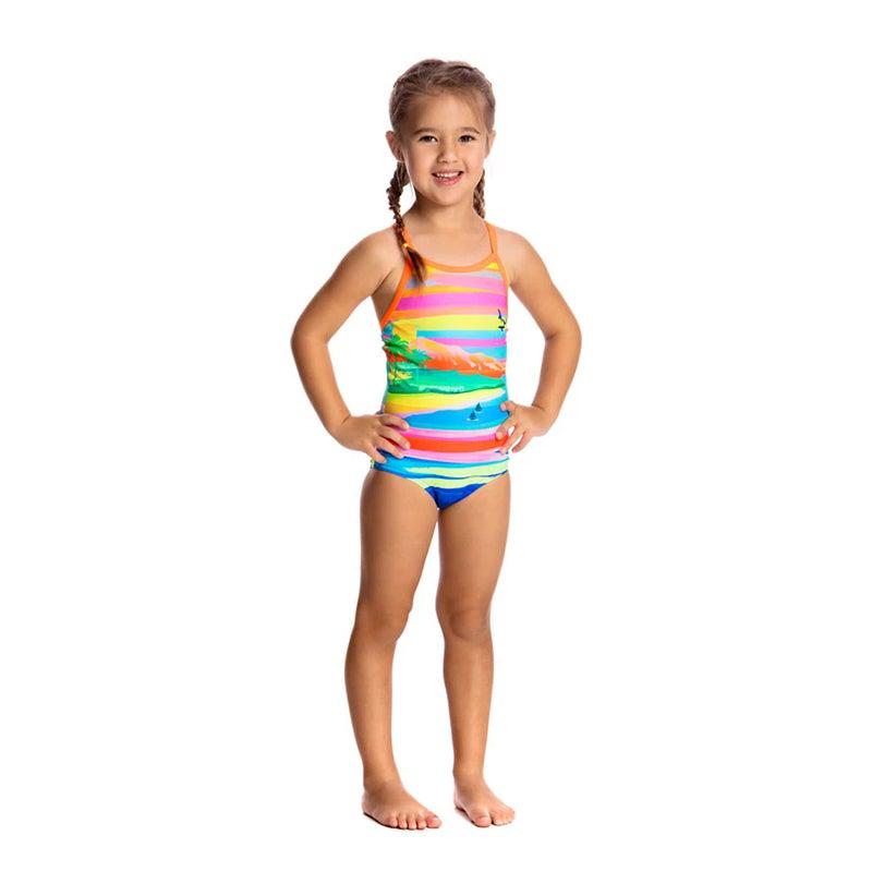 Funkita Toddler Girls Printed One Piece | Pina Colada-Swimwear-Funkita-2-Pina Colada-Ashlee Grace Activewear & Swimwear Online