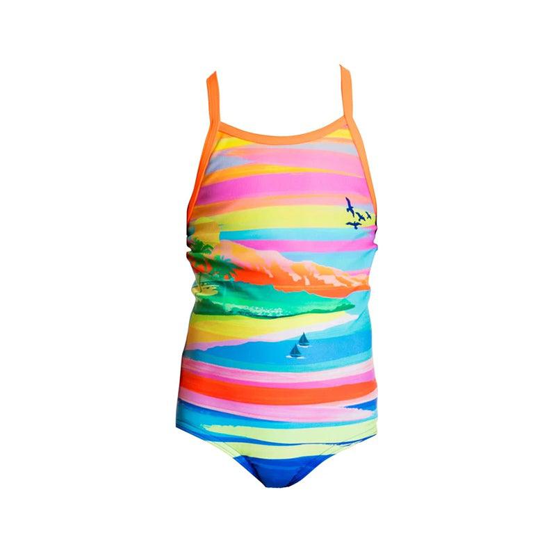 Funkita Toddler Girls Printed One Piece | Pina Colada-Swimwear-Funkita-2-Pina Colada-Ashlee Grace Activewear & Swimwear Online