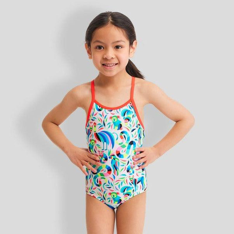 Funkita Toddler Girls Printed One Piece | Winter Woolies-Swimwear-Funkita-4-Winter Woolies-Ashlee Grace Activewear & Swimwear Online