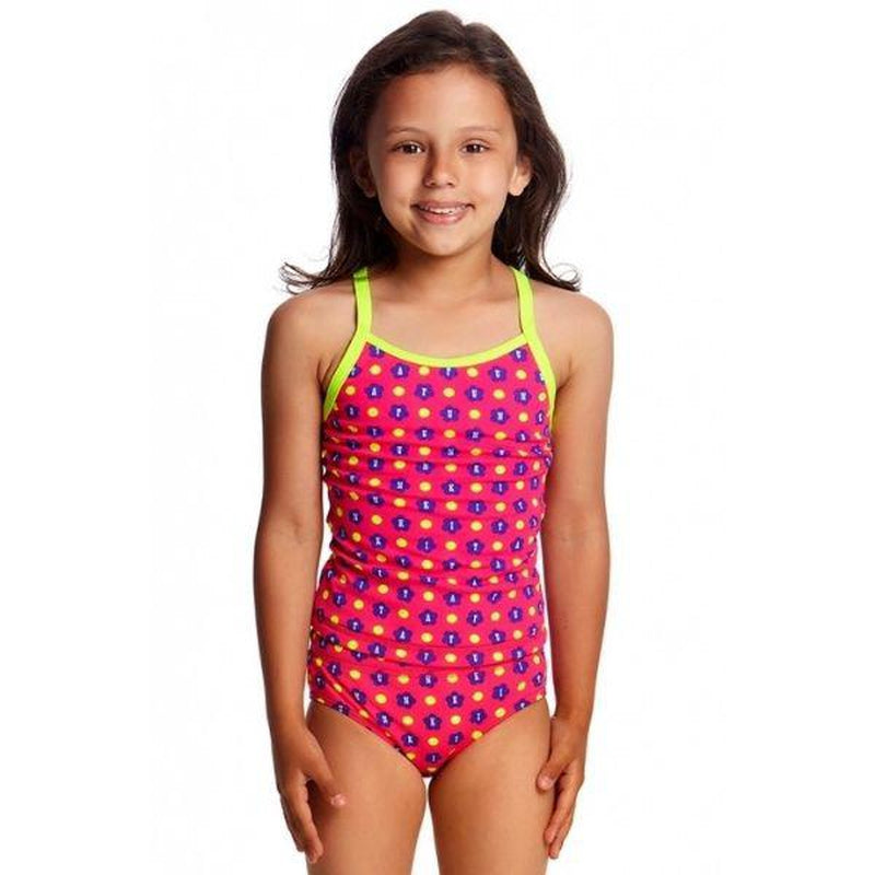 Funkita Toddler Girls Printed Tankini + Brief | Daisy Dots-Swimwear-Funkita-1-Daisy Dots-Ashlee Grace Activewear & Swimwear Online