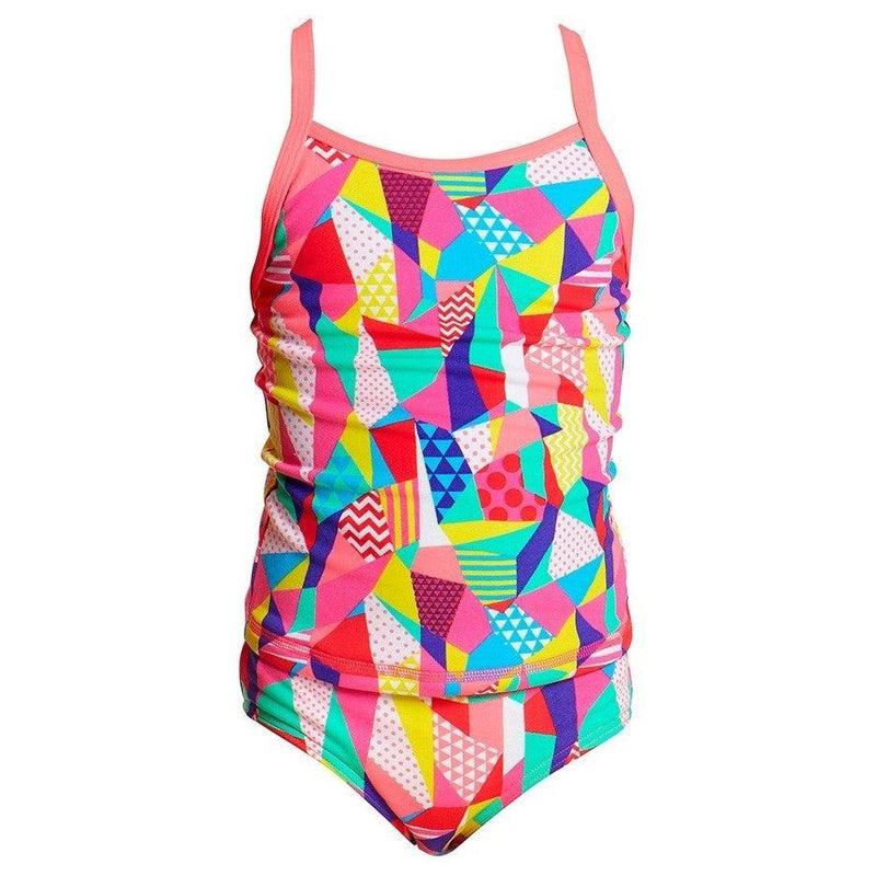 Funkita Toddler Girls Printed Tankini + Brief | Pastel Patch-Swimwear-Funkita-1-Pastel Patch-Ashlee Grace Activewear & Swimwear Online