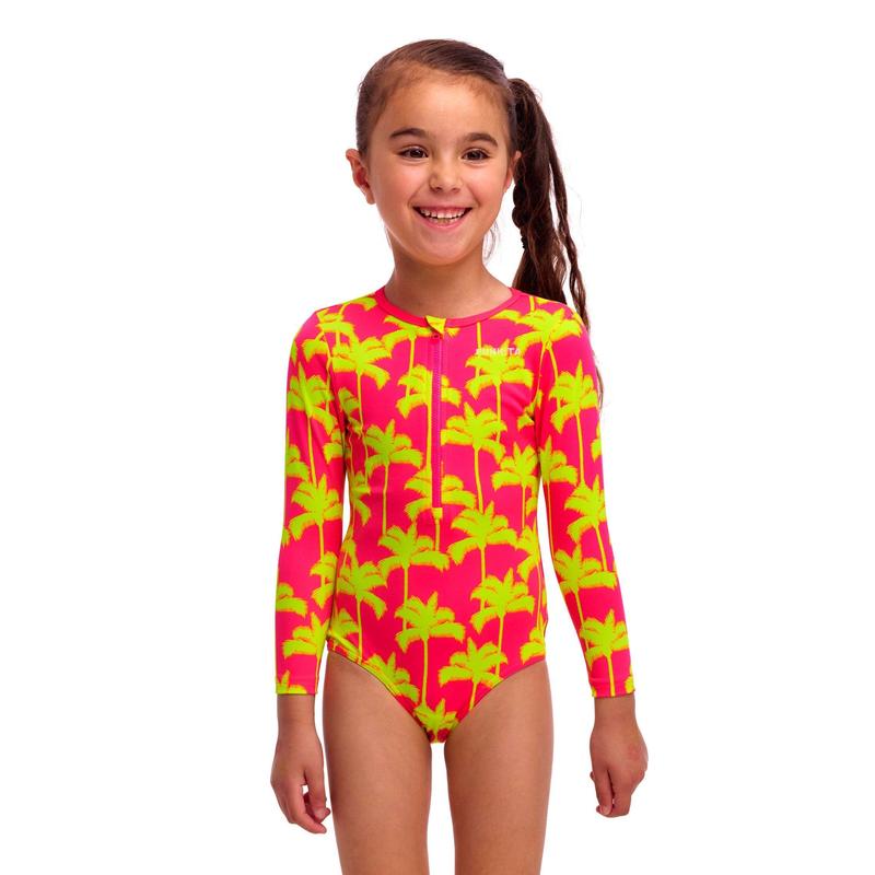 Funkita Toddler Girls Sun Cover One Piece | Sweet Coconuts-Swimwear-Funkita-1-Sweet Coconuts-Ashlee Grace Activewear & Swimwear Online