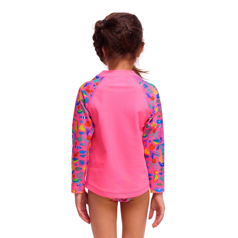 Funkita Toddler Girls Zippy Rash Vest | Fishilicious-Rashie-Funkita-2-Fishilicious-Ashlee Grace Activewear & Swimwear Online
