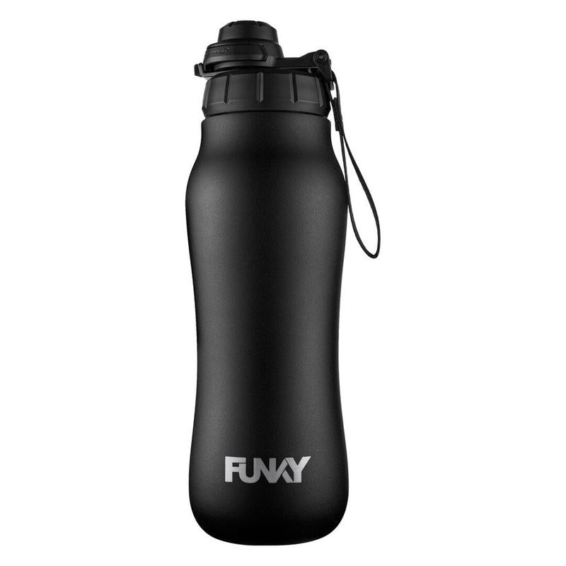 Funky Clean Stream Water Bottle-Swim Caps-Funky Trunks-Still Black-Ashlee Grace Activewear & Swimwear Online