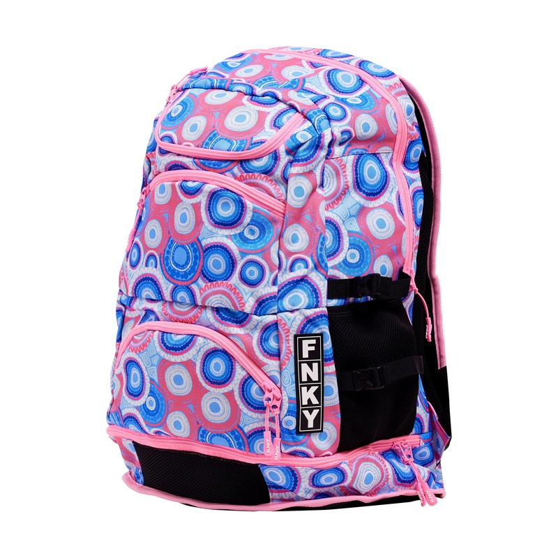 Funky Elite Squad Backpack | Bundjalung Blue-Backpacks-Funky-Ashlee Grace Activewear & Swimwear Online