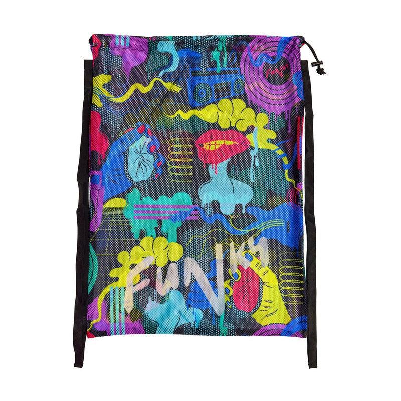 Funky Mesh Gear Bag | Poppy Long-Bag-Funky-Poppy Long-Ashlee Grace Activewear & Swimwear Online