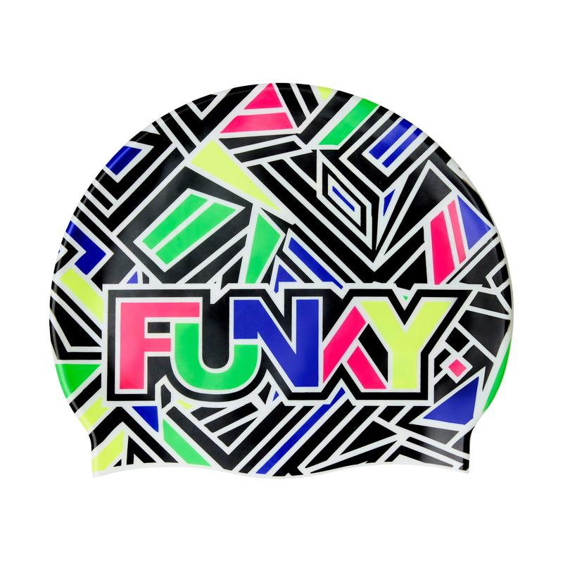 Funky Silicone Swim Cap | Bits of Peace-Swim Caps-Funky-ONE SIZE-Bits of Peace-Ashlee Grace Activewear & Swimwear Online
