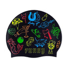 Funky Silicone Swim Cap | Doodles-Swim Caps-Funky-ONE SIZE-Doodles-Ashlee Grace Activewear & Swimwear Online