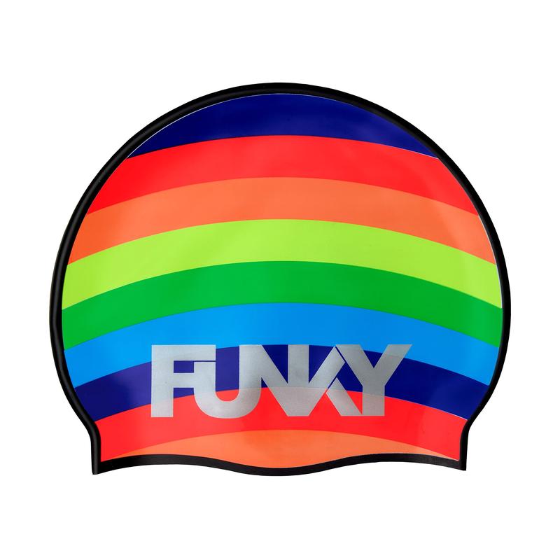 Funky Silicone Swim Cap | Rainbowie-Swim Caps-Funky-ONE SIZE-Rainbowie-Ashlee Grace Activewear & Swimwear Online