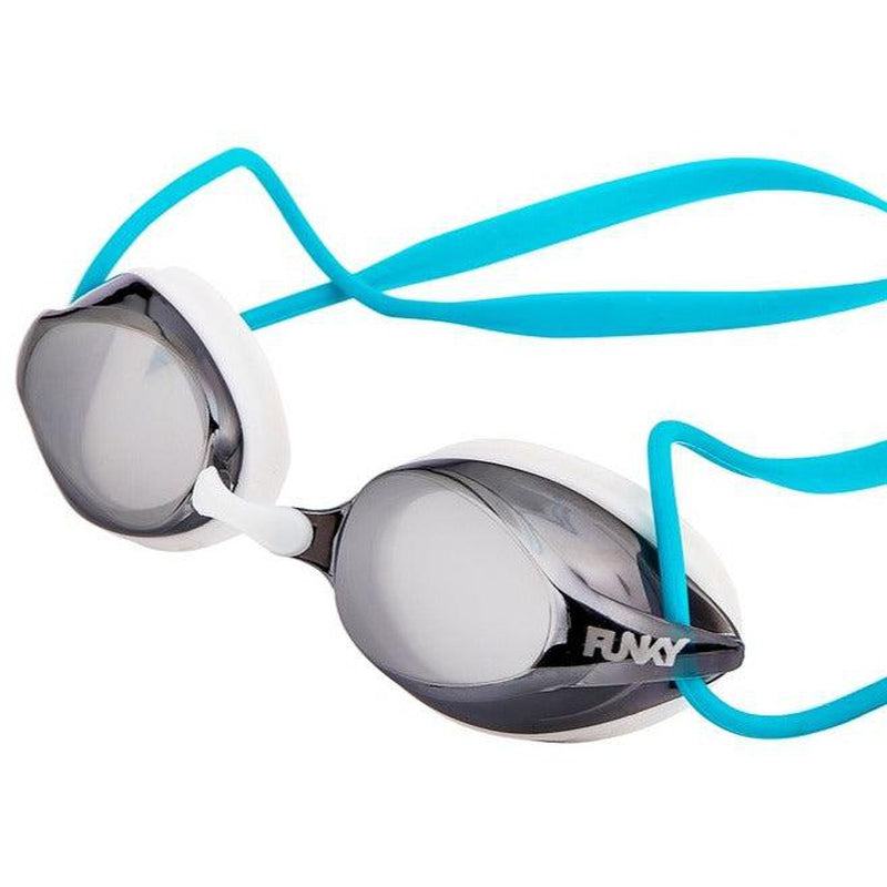 Funky Training Machine Goggles-Swim Goggles & Masks-Funky Trunks-ONE SIZE-White Wash (Mirrored)-Ashlee Grace Activewear & Swimwear Online
