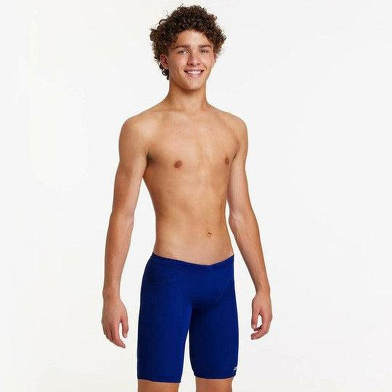 Funky Trunks Boys Training Jammers | Block Colour-Swimwear-Funky Trunks-22-Still Black-Ashlee Grace Activewear & Swimwear Online